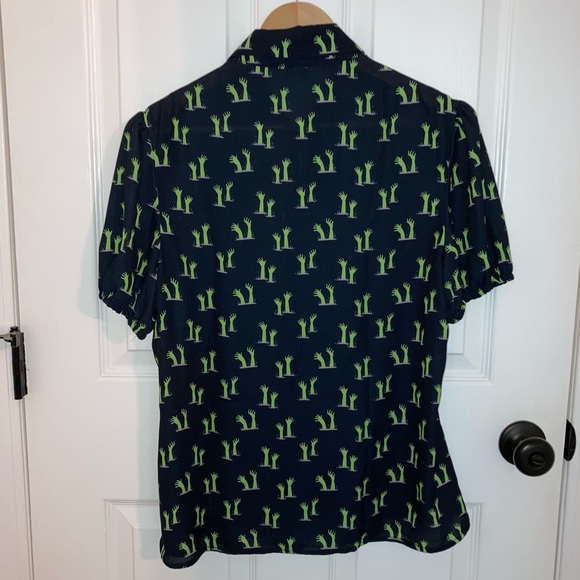 Black and Zombie Hands Caroline Blouse - Picture 6 of 13